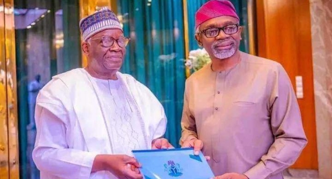 Gambari Hands Over To Gbajabiamila As Chief Of Staff