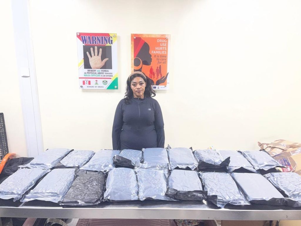 NDLEA Arrests South African Woman With 36.65kg of Cocaine, US-Based Grandma With Cannabis
